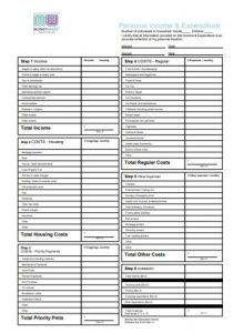 personal budgeting planner
